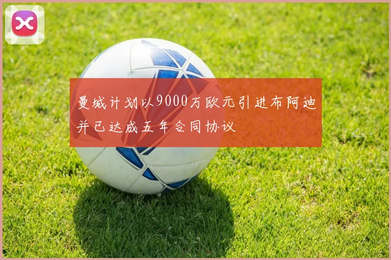 曼城计划以9000万欧元引进布阿迪并已达成五年合同协议